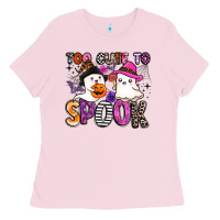 Bubblegum Pink too cute to spook Ladies Tee - BarkalooDesign