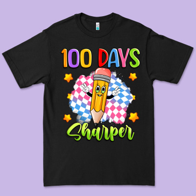 100 Days Sharper Premium Tee Designed By Artiststas