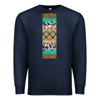 Navy fall pattern Premium Sweatshirt - Artiststas