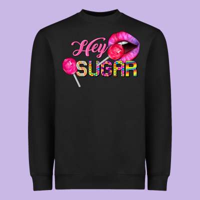 Hey Sugar Valentine's Day Heavyweight Sweatshirt Designed By Fadigitalartstudio
