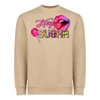 Mushroom hey sugar valentine's day Heavyweight Sweatshirt - FaDigitalArtStudio