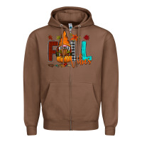 Chestnut Fall Vibes Zipper Hoodie - CowhideDigitalArt