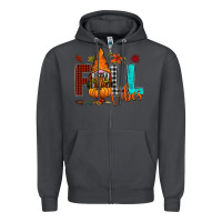 Smoke Fall Vibes Zipper Hoodie - CowhideDigitalArt