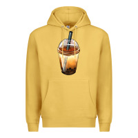 Antique Gold Bobba cup Premium Hoodie - FaDigitalArtStudio