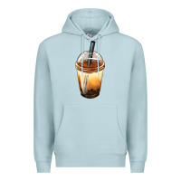 Blue Mist Bobba cup Premium Hoodie - FaDigitalArtStudio