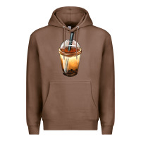 Chestnut Bobba cup Premium Hoodie - FaDigitalArtStudio