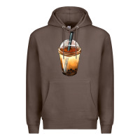 Coffee Bobba cup Premium Hoodie - FaDigitalArtStudio