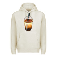 Oatmeal Heather Bobba cup Premium Hoodie - FaDigitalArtStudio
