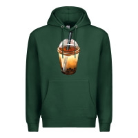 Sports Green Bobba cup Premium Hoodie - FaDigitalArtStudio