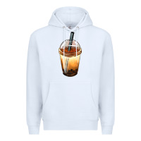 White Bobba cup Premium Hoodie - FaDigitalArtStudio