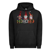 Pigment Black ho ho. ho gnomes Urban Hoodie - BarkalooDesign