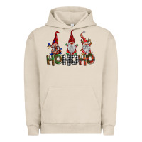 Pigment French Oak ho ho. ho gnomes Urban Hoodie - BarkalooDesign