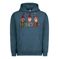 Pigment Midnight Navy ho ho. ho gnomes Urban Hoodie - BarkalooDesign