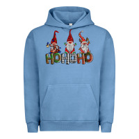 Pigment Pebble Blue ho ho. ho gnomes Urban Hoodie - BarkalooDesign