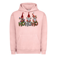Pigment Salmon ho ho. ho gnomes Urban Hoodie - BarkalooDesign
