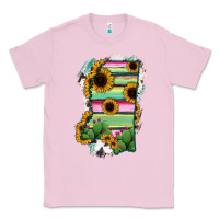 Bubblegum Pink Mississippi Map Sunflower Cactus Serape Classic Tee - RanaPortraitStore