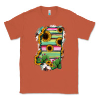 Copper Mississippi Map Sunflower Cactus Serape Classic Tee - RanaPortraitStore