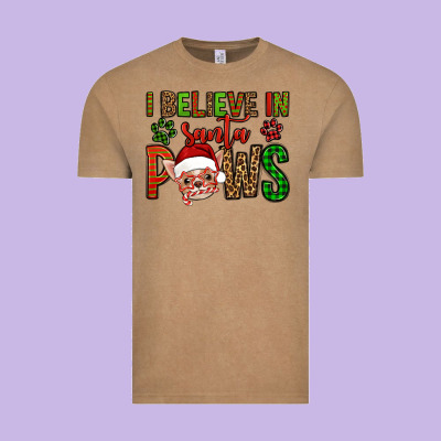 I Believe In Santa Paws Chihuahuha Vintage Tee Designed By Jasminsmagicworld