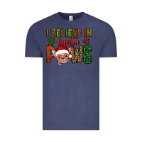 Vintage Denim i believe in santa paws chihuahuha Vintage Tee - Jasminsmagicworld