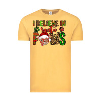 Vintage Mustard i believe in santa paws chihuahuha Vintage Tee - Jasminsmagicworld