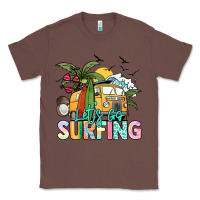 Chestnut Let's go surfing Classic Tee - NancyCooperArtShop