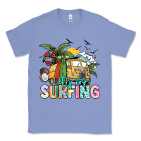Colony Blue Let's go surfing Classic Tee - NancyCooperArtShop