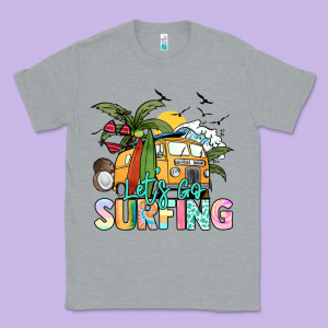 Let's Go Surfing Classic Tee Designed By Nancycooperartshop