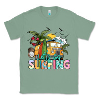 Sage Let's go surfing Classic Tee - NancyCooperArtShop