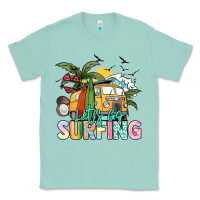 Seafoam Let's go surfing Classic Tee - NancyCooperArtShop