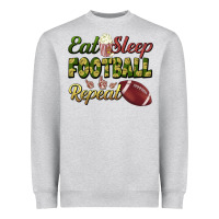 Eat Sleep Football Repeat Heavyweight Sweatshirt | Teevron