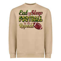 Mushroom eat sleep football repeat Heavyweight Sweatshirt - BundleAndBundleShop