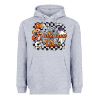 Heather Grey halloween vibes Heavyweight Hoodie - Artiststas