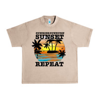 French Oak sunrise sunburn sunset repeat Urban Heavy Tee - JahusDesignShop