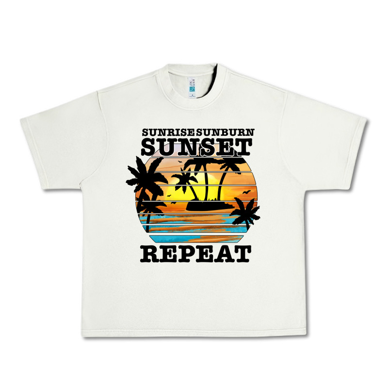 Sunrise Sunburn Sunset Repeat Urban Heavy Tee by JahusDesignShop | Teevron