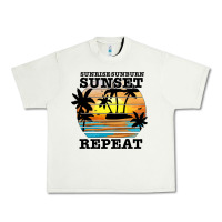 Pistachio sunrise sunburn sunset repeat Urban Heavy Tee - JahusDesignShop
