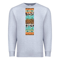 Heather Grey fall pattern Premium Sweatshirt - Artiststas