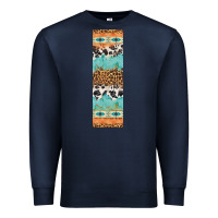 Navy fall pattern Premium Sweatshirt - Artiststas