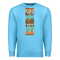 Ocean Blue fall pattern Premium Sweatshirt - Artiststas