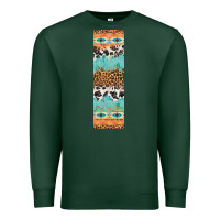 Sports Green fall pattern Premium Sweatshirt - Artiststas