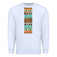 White fall pattern Premium Sweatshirt - Artiststas