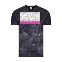 Cloud Black doodle doodle rainbow Vintage Tee - TumblerDesignByShophia