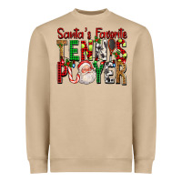 Santa's Favorite Tennis Player For Christmas Heavyweight Sweatshirt | Teevron