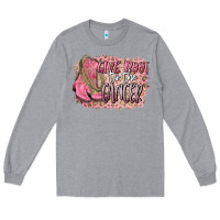 Heather Grey give boot to the cancer Long Sleeve Tee - CowGirlArtShop