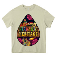Mossy teardrop Hispanic Heritage Heavy Core Tee - BundleAndBundleShop