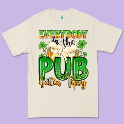 Everybody In The Pub Gettin Tipsy Premium Tee Designed By Artiststas