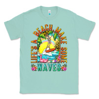 Seafoam Life's a beach make some waves Classic Tee - NancyCooperArtShop