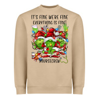Mushroom it's fine we're fine everythıng is fine! nursecre Heavyweight Sweatshirt - FaDigitalArtStudio