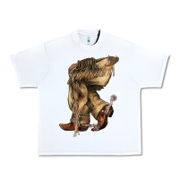 White Cowboy boots western Urban Heavy Tee - HowdyJamesFarm