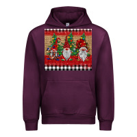 Mauve Wine Christmas gnomes Urban Hoodie - BarkalooDesign