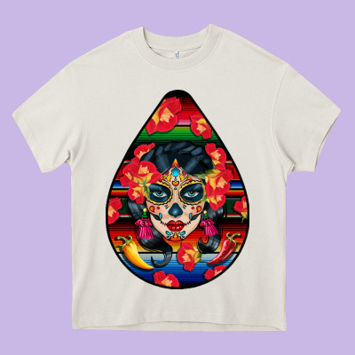Hispanic Heritage Heavy Core Tee Designed By Bundleandbundleshop
